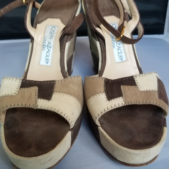 Joseph Azaguri wedge platform sandals - Picture 3 of 7